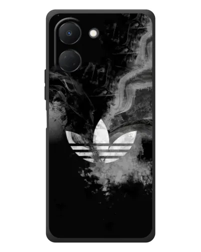 Чехол для TECNO Spark Go 3 с картинкой «Абстрактный дым Adidas»