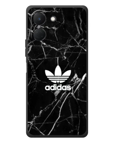 Чехол для TECNO Spark Go 3 с картинкой «Белый мрамор Adidas»
