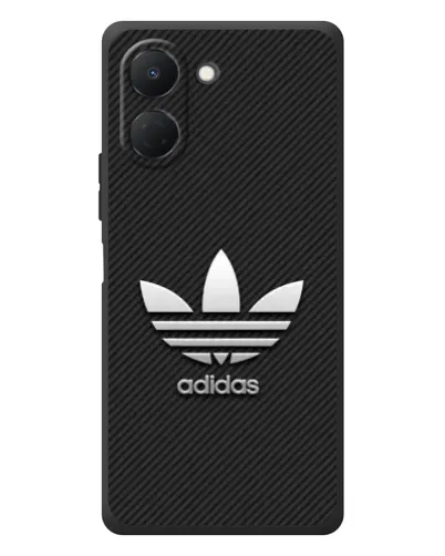 Чехол для TECNO Spark Go 3 с картинкой «Adidas Карбоновая текстура»
