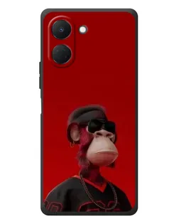 Чехол для TECNO Spark Go 3 с картинкой «Bored Ape в красном» Чехол для TECNO Spark Go 3 с картинкой «Bored Ape в красном»