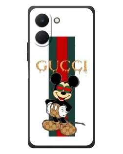 Чехол для TECNO Spark Go 3 с картинкой «Микки Маус Gucci — полосы» Чехол для TECNO Spark Go 3 с картинкой «Микки Маус Gucci — полосы»