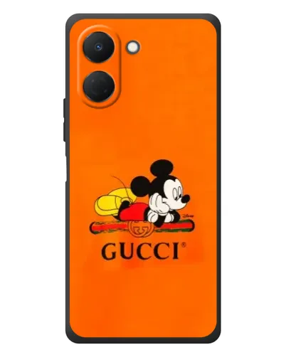 Чехол для TECNO Spark Go 3 с картинкой «Микки Маус Gucci — оранж» Чехол для TECNO Spark Go 3 с картинкой «Микки Маус Gucci — оранж»