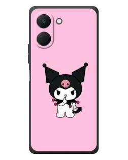 Чехол для TECNO Spark Go 3 с картинкой «Kuromi — розовая нежность»