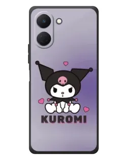 Чехол для TECNO Spark Go 3 с картинкой «Kuromi — фиолетовый арт»