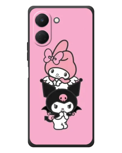 Чехол для TECNO Spark Go 3 с картинкой «My Melody и Kuromi»
