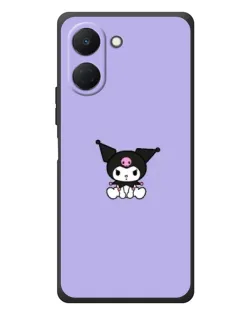 Чехол для TECNO Spark Go 3 с картинкой «Kuromi — фиолетовый минимализм»