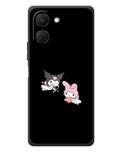 Чехол для TECNO Spark Go 3 с картинкой «My Melody и Kuromi»