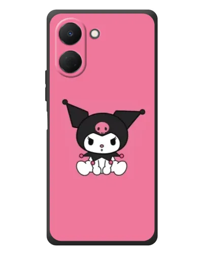 Чехол для TECNO Spark Go 3 с картинкой «Хмурая Kuromi»