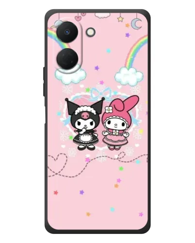 Чехол для TECNO Spark Go 3 с картинкой «My Melody и Kuromi»