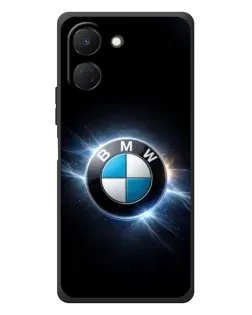 Чехол для TECNO Spark Go 3 с картинкой «BMW — неоновое сияние»