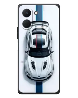 Чехол для TECNO Spark Go 3 с картинкой «Вид сверху — BMW M»