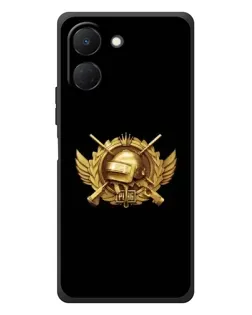 Чехол для TECNO Spark Go 3 с картинкой «PUBG — оранжевый градиент»