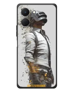 Чехол для TECNO Spark Go 3 с картинкой «PUBG — боец в пыли»