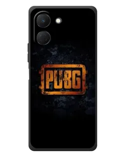 Чехол для TECNO Spark Go 3 с картинкой «PUBG — золотой логотип»