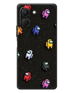 Чохол для TECNO Spark Go 3 з картинкою «Космічний патерн Among Us»