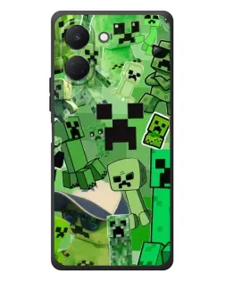 Чохол для TECNO Spark Go 3 з картинкою «Кріпери Minecraft»