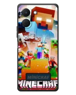 Чохол для TECNO Spark Go 3 з картинкою «Minecraft герої гри»