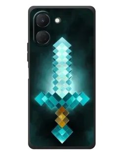 Чохол для TECNO Spark Go 3 з картинкою «Алмазний меч неон»