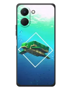 Чохол для TECNO Spark Go 3 з картинкою «Черепаха Minecraft»