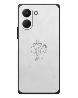 Чехол для TECNO Spark Go 3 с картинкой «Иоанна 3:16 Крест»