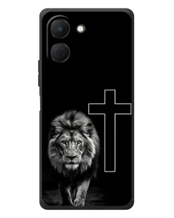 Чехол для TECNO Spark Go 3 с картинкой «Лев и Крест»