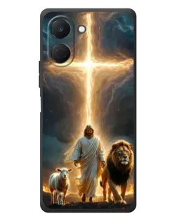 Чехол для TECNO Spark Go 3 с картинкой «Лев Иуды и Свет»
