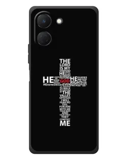 Чехол для TECNO Spark Go 3 с картинкой «Текстовый крест» Чехол для TECNO Spark Go 3 с картинкой «Текстовый крест»