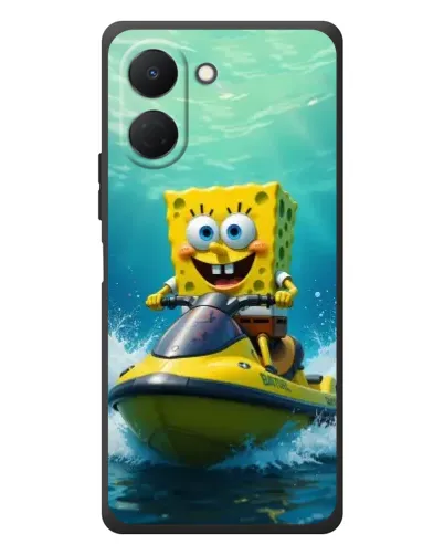 Чехол для TECNO Spark Go 3 с картинкой «Спанч Боб на гидроцикле» Чехол для TECNO Spark Go 3 с картинкой «Спанч Боб на гидроцикле»
