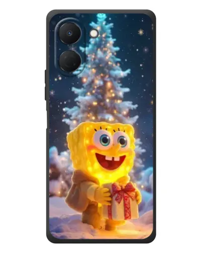 Чехол для TECNO Spark Go 3 с картинкой «Рождественский Спанч Боб» Чехол для TECNO Spark Go 3 с картинкой «Рождественский Спанч Боб»