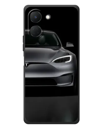 Чехол для TECNO Spark Go 3 с картинкой «Tesla Model S Look»
