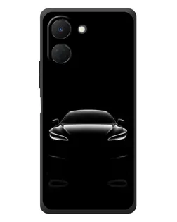 Чехол для TECNO Spark Go 3 с картинкой «Силуэт Tesla Night»