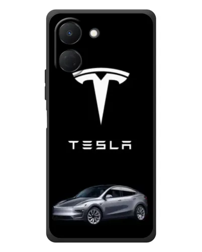 Чехол для TECNO Spark Go 3 с картинкой «Tesla Model Y»