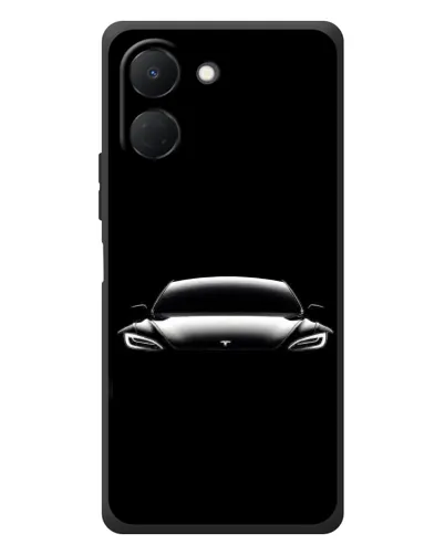 Чехол для TECNO Spark Go 3 с картинкой «Фары Tesla Night»
