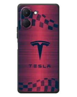 Чехол для TECNO Spark Go 3 с картинкой «Тесла красный карбон» Чехол для TECNO Spark Go 3 с картинкой «Тесла красный карбон»