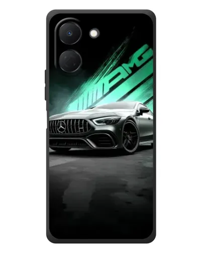 Чехол для TECNO Spark Go 3 с картинкой «Темный Mercedes AMG»