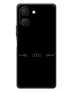 Чехол для TECNO Spark Go 3 с картинкой «Audi — световой подпись»