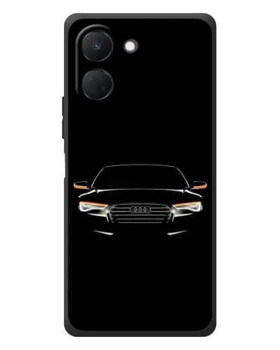 Чехол для TECNO Spark Go 3 с картинкой «Audi — ночной контур»