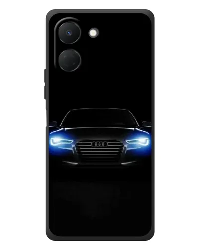 Чехол для TECNO Spark Go 3 с картинкой «Audi в неоне»