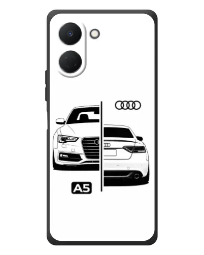 Чехол для TECNO Spark Go 3 с картинкой «Audi — контрастный дизайн»