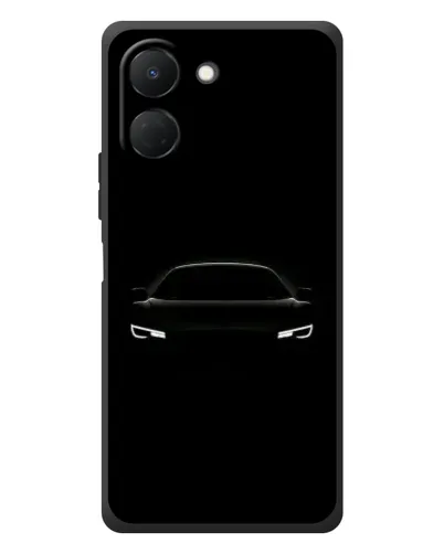 Чехол для TECNO Spark Go 3 с картинкой «Взгляд Audi в темноте»