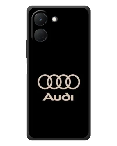 Чехол для TECNO Spark Go 3 с картинкой «Audi — золотой логотип»