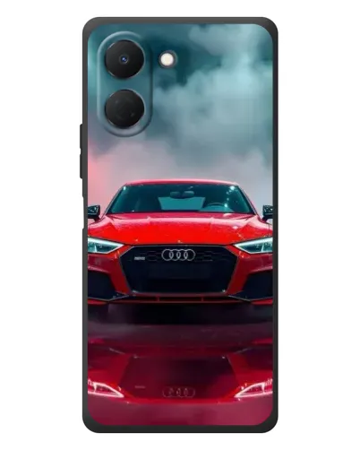 Чехол для TECNO Spark Go 3 с картинкой «Audi RS — красный стиль»