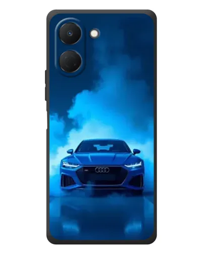 Чехол для TECNO Spark Go 3 с картинкой «Audi — голубая энергия»