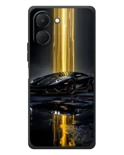 Чехол для TECNO Spark Go 3 с картинкой «Ночной Lamborghini драйв»