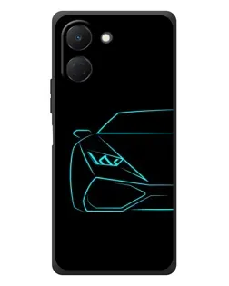 Чехол для TECNO Spark Go 3 с картинкой «Голубой силуэт Lamborghini» Чехол для TECNO Spark Go 3 с картинкой «Голубой силуэт Lamborghini»
