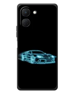 Чехол для TECNO Spark Go 3 с картинкой «Неоновый контур Lamborghini» Чехол для TECNO Spark Go 3 с картинкой «Неоновый контур Lamborghini»