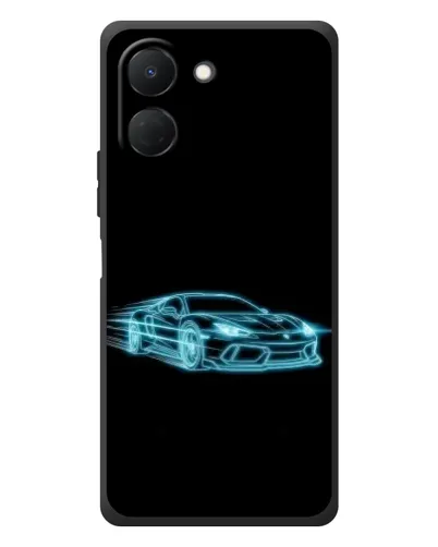 Чехол для TECNO Spark Go 3 с картинкой «Неоновый контур Lamborghini» Чехол для TECNO Spark Go 3 с картинкой «Неоновый контур Lamborghini»