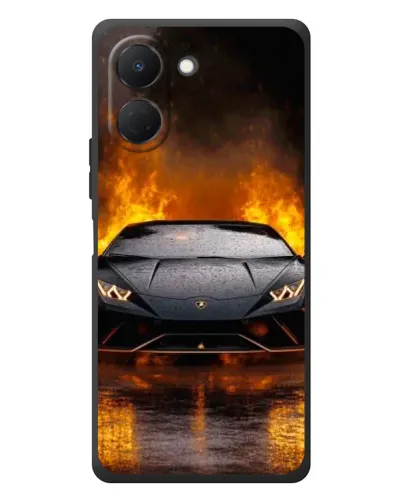 Чехол для TECNO Spark Go 3 с картинкой «Lamborghini в огне» Чехол для TECNO Spark Go 3 с картинкой «Lamborghini в огне»