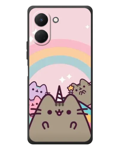 Чехол для TECNO Spark Go 3 с картинкой «Единорог Pusheen»