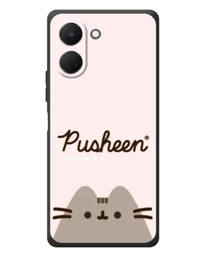 Чехол для TECNO Spark Go 3 с картинкой «Pusheen логотип»